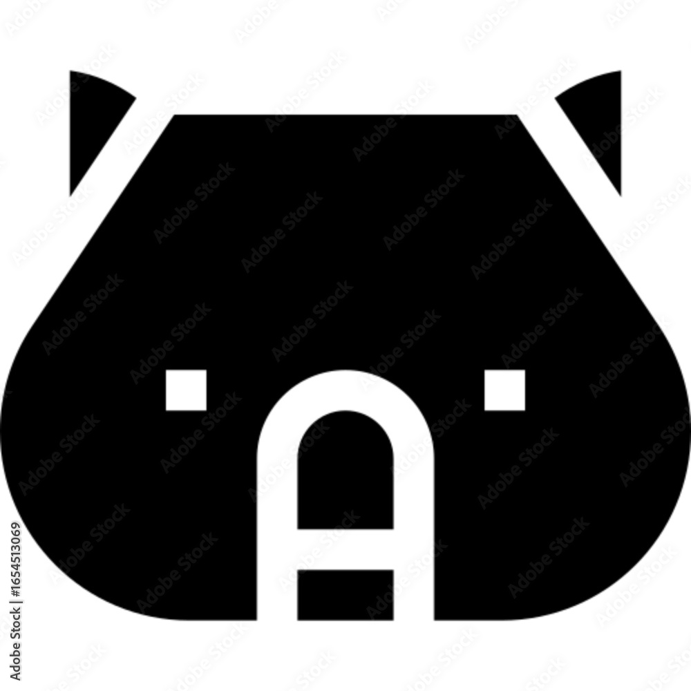 Obraz premium Wombat Vector Icon