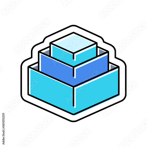 stackable design color icon vector illustration