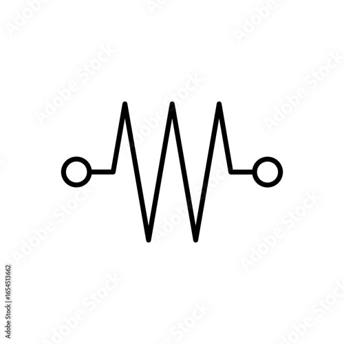 Resistance Icon Vector Illustration Line Version