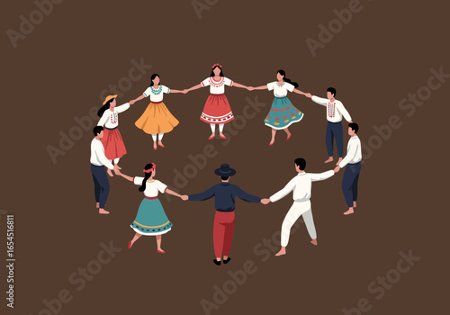 Joyful Folk Dance A Colorful Celebration of Culture and Tradition