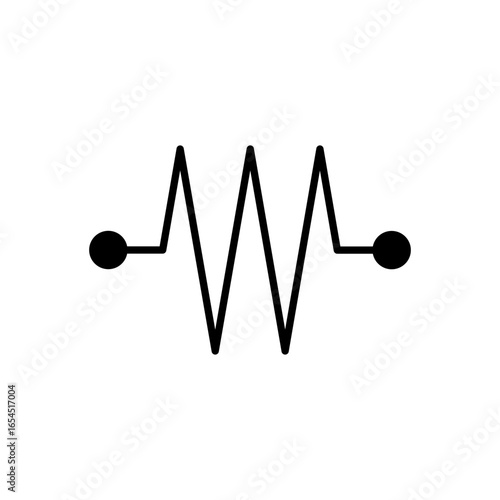 Resistance Icon Vector Illustration Glyph Version