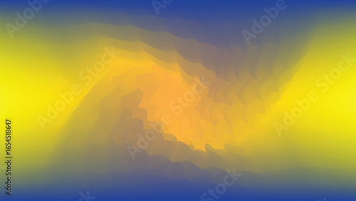 Radiant Passage: A Sacred Bloom in Blue and Gold