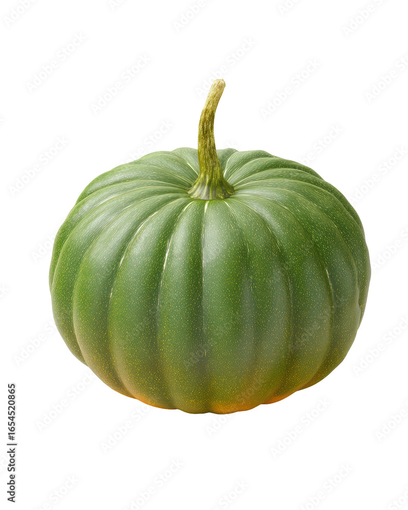 Green pumpkin isolated on transparent background Green pumpkin isolated on transparent background