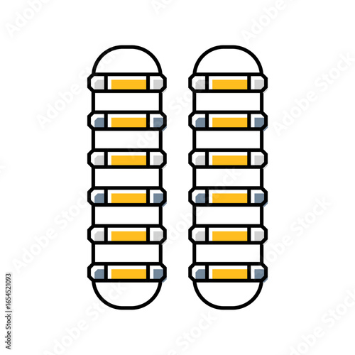 functional training ladder color icon vector illustration