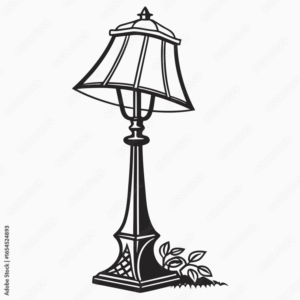 Obraz premium vintage lamp vector