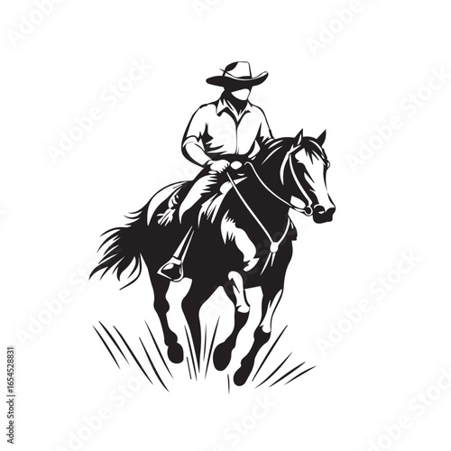 cowboy and horse