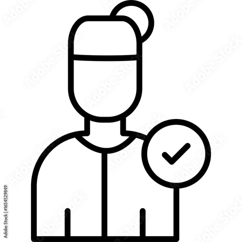 Laundry Worker Icon