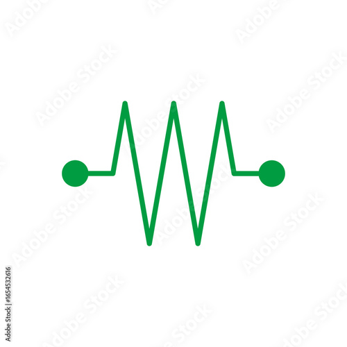 Resistance Icon Vector Illustration Green Version