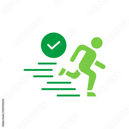 Action Icon Vector Illustration Green Version