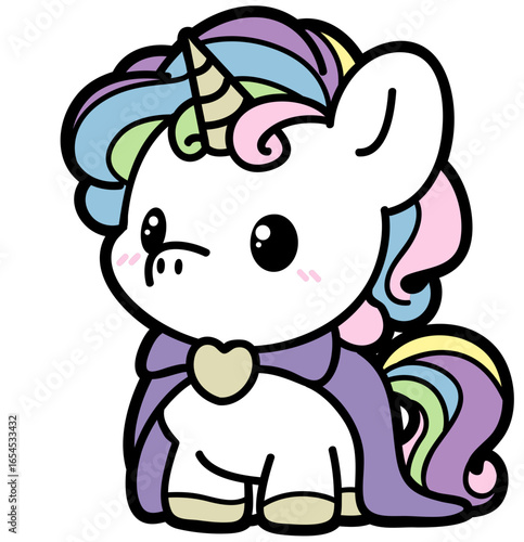 cute wizard unicorn - layered cut file - fantasy clip art