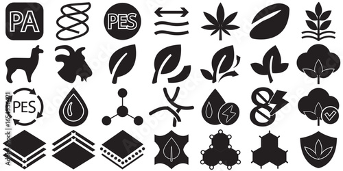 Material composition icon. Vector illustration. EPS 10/AI