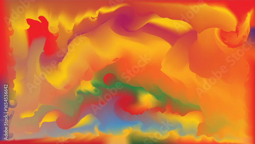 Radiant Swirl: A Sacred Bloom of Color and Motion