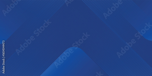Abstract blue background with glowing geometric lines. Modern blue gradient square shape design. Futuristic technology concept.