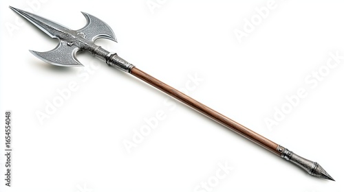 halberd on white background