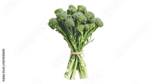 Fresh broccoli bunches displayed with vibrant green colors and delicate details