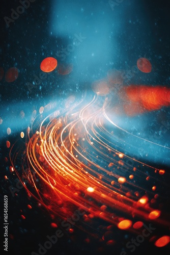 Abstract swirling light trails (3)