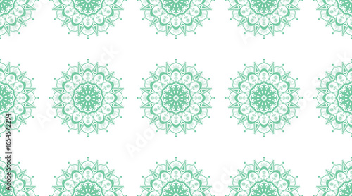 vector set of green floral elements