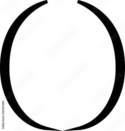 Brackets icon, black vector of round, curly, and square bracket in flat style, punctuation marks, typography symbol, math and coding element isolated on transparent background.