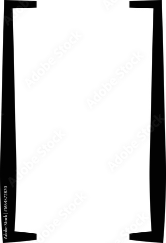 Brackets icon, black vector of round, curly, and square bracket in flat style, punctuation marks, typography symbol, math and coding element isolated on transparent background.