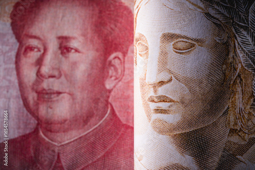 Wallpaper Mural real, dollar and yuan currency, crisis and economic tension between china, brazil and the usa. Fund, banknotes, money from Brazil Torontodigital.ca