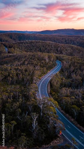 Sunrise at Bilpin Blue Mountains National Park, NSW, Australia.