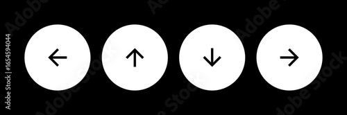 A set of arrow buttons pointing in different directions
