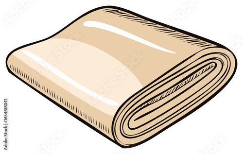 Laminated Pastry Dough Block for Baking Delicious Croissants and Flaky Treats