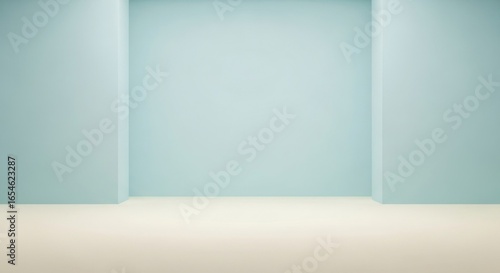 Serene Light Blue Background with Minimalist Design for Interior Spaces, Perfect for Display, Photography, and Creative Projects