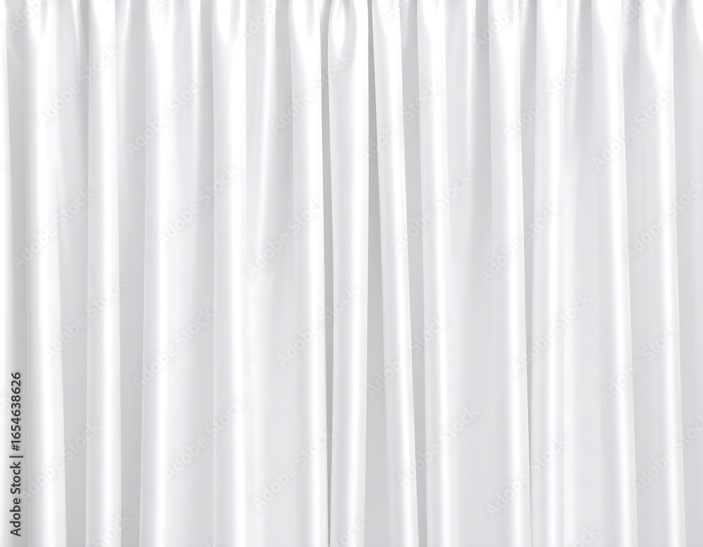 Fototapeta premium Smooth white drapes, folds