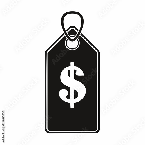 Product dollar price tag Image vector isolated on white background.