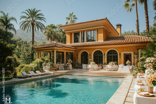 Wallpaper Mural Swimming pool on patio. Torontodigital.ca