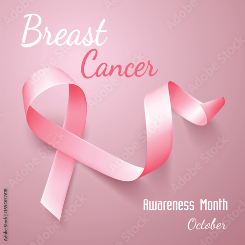 Breast cancer ribbon awareness