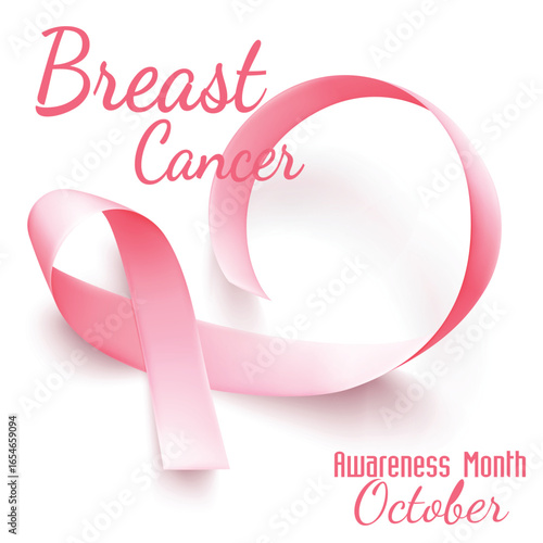Breast cancer ribbon awareness