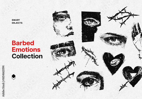 Dark Romance Hand Drawn Elements