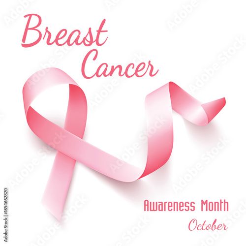 Breast cancer ribbon awareness