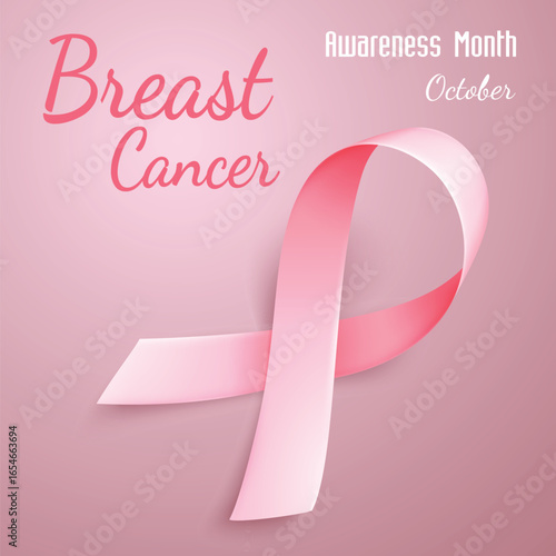 Breast cancer ribbon awareness