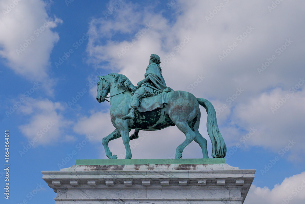 Obraz premium Statue chevalier roi