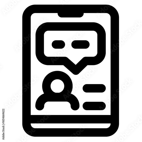 Smartphone Messaging App Interface