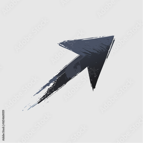 Charming hand-drawn sketchy vector arrow with a warm, approachable aesthetic. Ideal for casual designs, educational materials, and children's content. Fully scalable