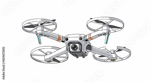 advanced quadcopter drone with integrated camera and stabilization system for aerial photography and videography capturing high-quality images