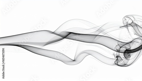 Abstract Smoke Wisp Flowing Overlay