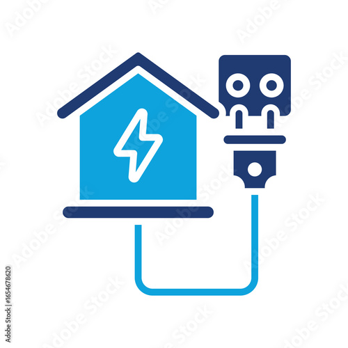 Energy Load glyph color icon