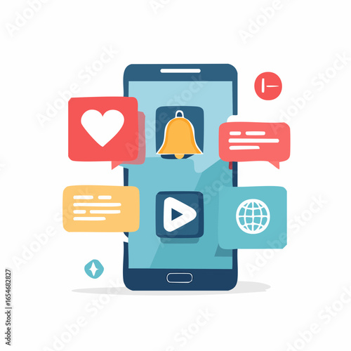 Social Media Mobile App with Likes and Followers