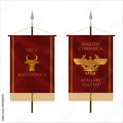 Roman legion flag