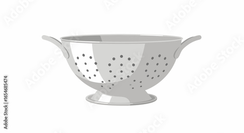 Minimalist Aesthetic Steel Colander with Fine Mesh Design for Kitchen and Food Preparation Needs