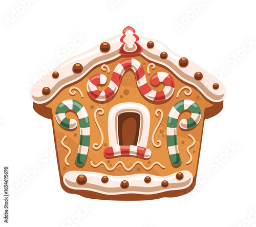 Gingerbread house Christmas ornament cookie