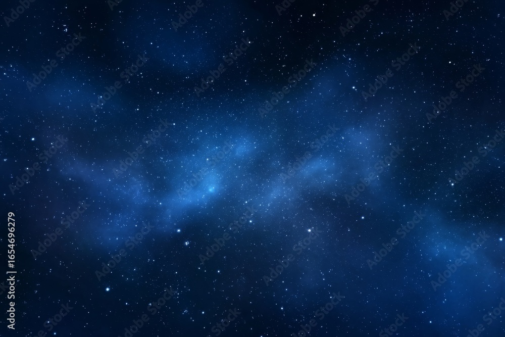 Blue Night Sky Full of Stars. Space Background. Blue Night Sky Full of Stars. Space Background.