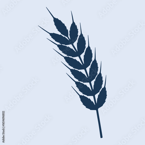wheat stalk silhouette
