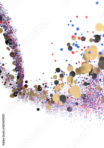 Vibrant confetti explosion,...