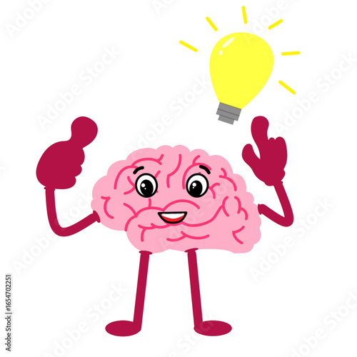 brain telling super idea creative idea creativity intelligent clever concept.eps